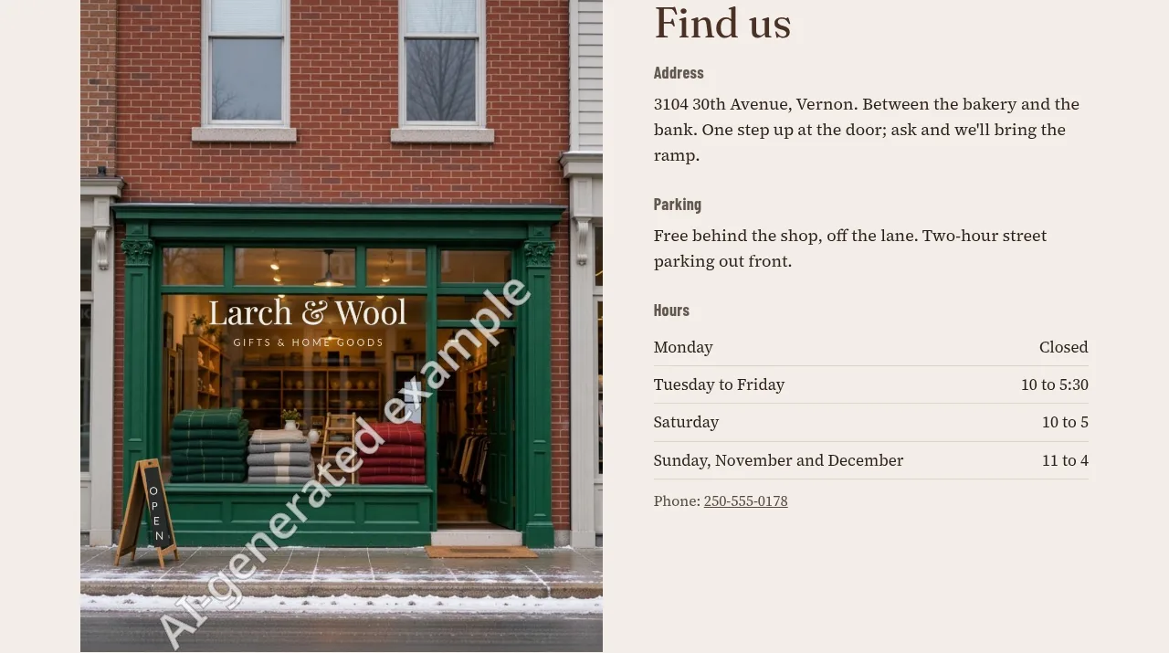 Larch & Wool: A window that matches the inside