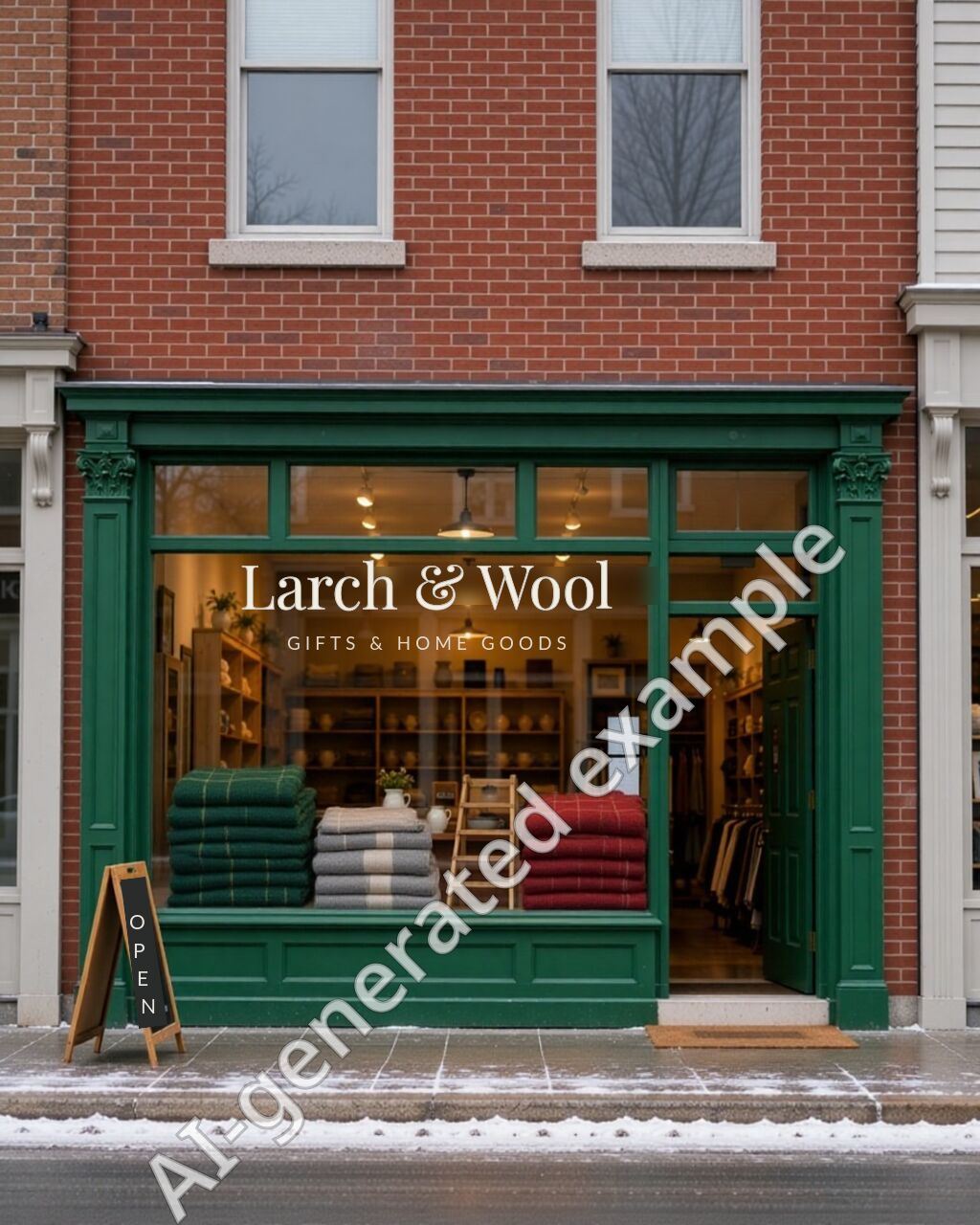 The Larch & Wool shop front on 30th Avenue